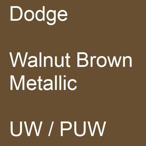 Dodge, Walnut Brown Metallic, UW / PUW.